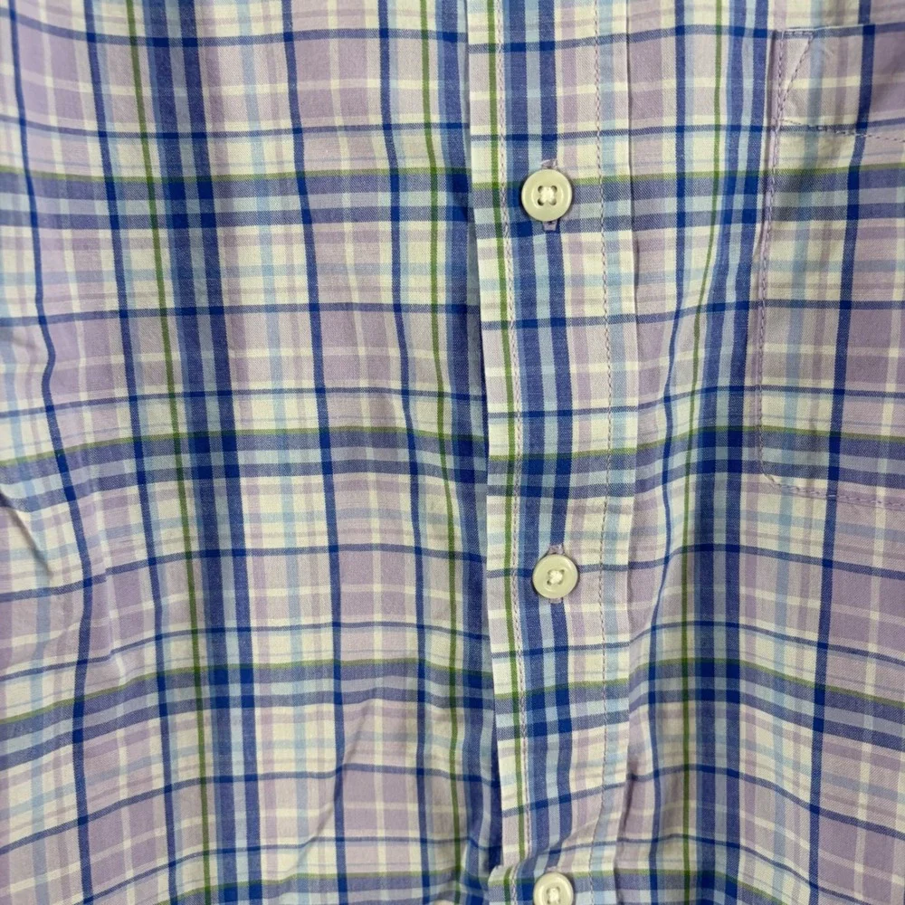 Soft Boy Indie Grunge Aesthetic Pastel Plaid Button Up NWT Size Small Boys